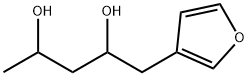 1-(3-フリル)ペンタン-2,4-ジオール 化学構造式