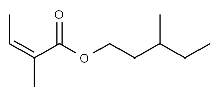 (Z)-2-甲基-2-丁烯酸-3-甲戊酯, 53082-58-9, 结构式