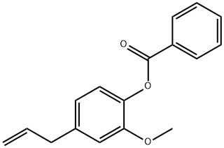 4-allyl-2-methoxyphenyl benzoate Struktur