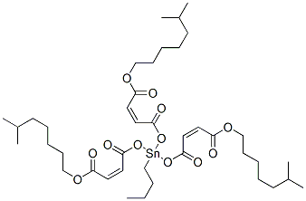 triisooctyl 4,4',4''-[(butylstannylidyne)tris(oxy)]tris[4-oxoisocrotonate] Struktur