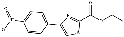 4-(4-硝基苯基)噻唑-2-甲酸乙酯, 53101-04-5, 结构式