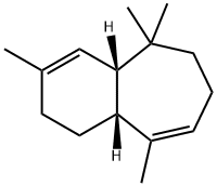 (1R,7R)-2,6,6,9-tetramethylbicyclo[5.4.0]undeca-2,8-diene Struktur