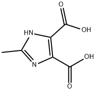 2-メチル-1H-イミダゾール-4,5-ジカルボン酸 化学構造式