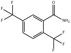 2,5-ビス(トリフルオロメチル)ベンズアミド 化学構造式
