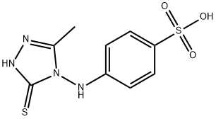 N-(1,5-dihydro-3-methyl-5-thioxo-4H-1,2,4-triazol-4-yl)sulphanilic acid Structure