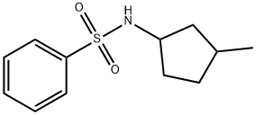 Benzenesulfonamide, N-(3-methylcyclopentyl)- (7CI,8CI) Struktur