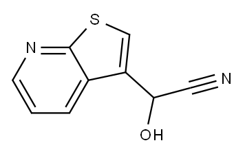 Thieno[2,3-b]pyridine-3-acetonitrile, -alpha--hydroxy- (9CI) Structure