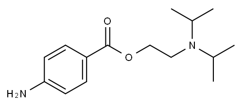 2-(Diisopropylamino)ethyl p-aminobenzoate Structure