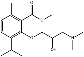 3-[2-Hydroxy-3-(dimethylamino)propoxy]-p-cymene-2-carboxylic acid methyl ester Struktur