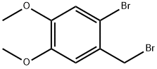 1-ブロモ-2-ブロモメチル-4,5-ジメトキシベンゼン 化学構造式