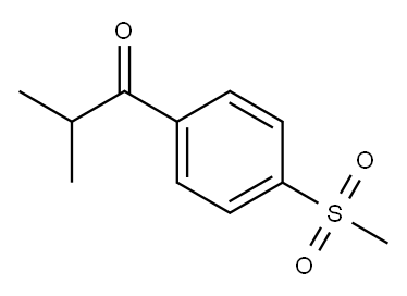 2-Methyl-1-[4-(Methylsulfonyl)phenyl]-1-propanone Structure