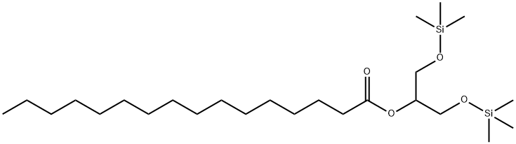 2-O-Palmitoyl-1-O,3-O-bis(trimethylsilyl)glycerol Struktur