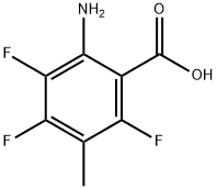 Benzoic acid, 2-amino-3,4,6-trifluoro-5-methyl- (9CI) Structure