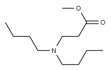 methyl N,N-dibutyl-beta-alaninate Structure