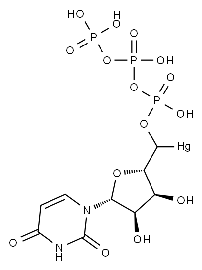 5'-mercuriuridine triphosphate Struktur