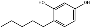 4-n-ペンチルレゾルシノール 化学構造式