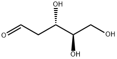 2-デオキシ-D-リボース 化学構造式