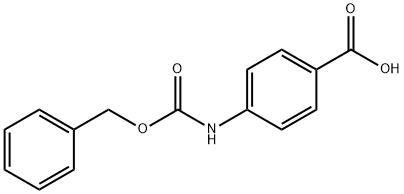 4-(phenylmethoxycarbonylamino)benzoic acid Structure