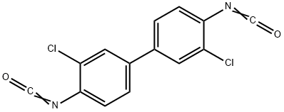 3,3'-ジクロロビフェニル 4,4'-ジイソシアナート 化学構造式
