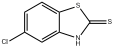 5-クロロ-2-メルカプトベンゾチアゾール 化学構造式