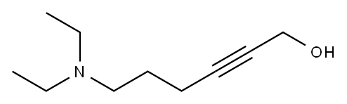 6-(ジエチルアミノ)-2-ヘキシン-1-オール 化学構造式