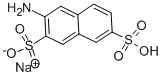 2-氨基-3,6-萘二磺酸单钠盐 结构式