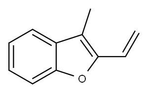 Benzofuran,  2-ethenyl-3-methyl- Structure