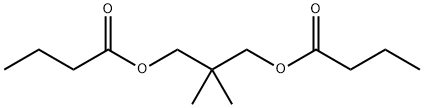 2,2-dimethylpropane-1,3-diyl dibutyrate  Struktur