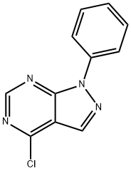 4-氯-1-苯基-1H-吡唑并[3,4-D]嘧啶 结构式