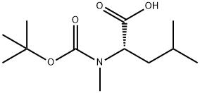 N-叔丁氧羰基-N-甲基-L-亮氨酸, 53363-89-6, 结构式