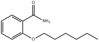 o-ヘキシルオキシベンズアミド 化学構造式
