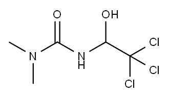 1,1-dimethyl-3-(2,2,2-trichloro-1-hydroxy-ethyl)urea Structure