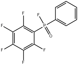 ペンタフルオロフェニル(フェニル)フルオロホスフィンオキシド 化学構造式