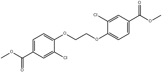 dimethyl 4,4'-[1,2-ethanediylbis(oxy)]bis[3-chlorobenzoate] 结构式