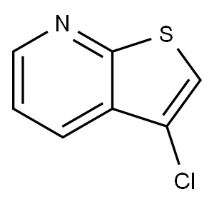 3-氯噻吩并[2,3-B]吡啶 结构式