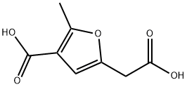 4-Carboxy-5-methyl-2-furanacetic acid Structure