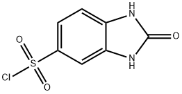 2-OXO-2,3-DIHYDRO-1H-BENZOIMIDAZOLE-5-SULFONYL CHLORIDE Struktur