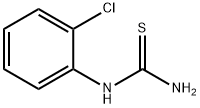 1-(o-クロロフェニル)チオ尿素 化学構造式