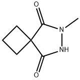 6,7-Diazaspiro[3.4]octane-5,8-dione,  6-methyl- Struktur