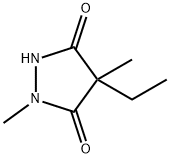 3,5-Pyrazolidinedione,  4-ethyl-1,4-dimethyl- Struktur