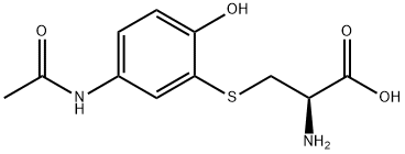 S-[5 - (乙酰氨基)- 2 -羟基苯基] - L -半胱氨酸, 53446-10-9, 结构式