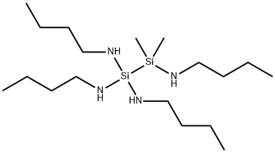 N,N',N'',N'''-(1,1-dimethyl-1-disilanyl-2-ylidyne)tetrabutylamine Struktur