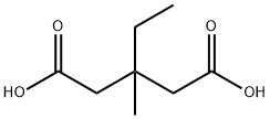 3-エチル-3-メチルグルタル酸 化学構造式