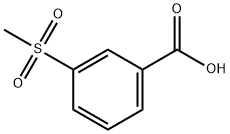 3-(METHYLSULFONYL)BENZOIC ACID Struktur