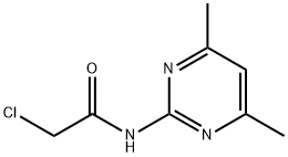 2-Chloro-N-(4,6-dimethyl-pyrimidin-2-yl)-acetamide Struktur