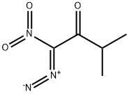 2-Butanone,  1-diazo-3-methyl-1-nitro- Structure
