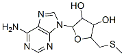 2-(6-aminopurin-9-yl)-5-(methylsulfanylmethyl)oxolane-3,4-diol Struktur