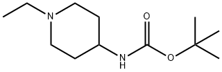 Carbamic acid, (1-ethyl-4-piperidinyl)-, 1,1-dimethylethyl ester (9CI) Structure