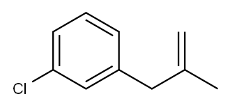 3-(3-Chlorophenyl)-2-methylprop-1-ene Struktur