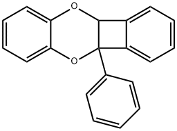4b,10a-ジヒドロ-4b-フェニルベンゾ[b]ベンゾ[3,4]シクロブタ[1,2-e][1,4]ジオキシン 化学構造式